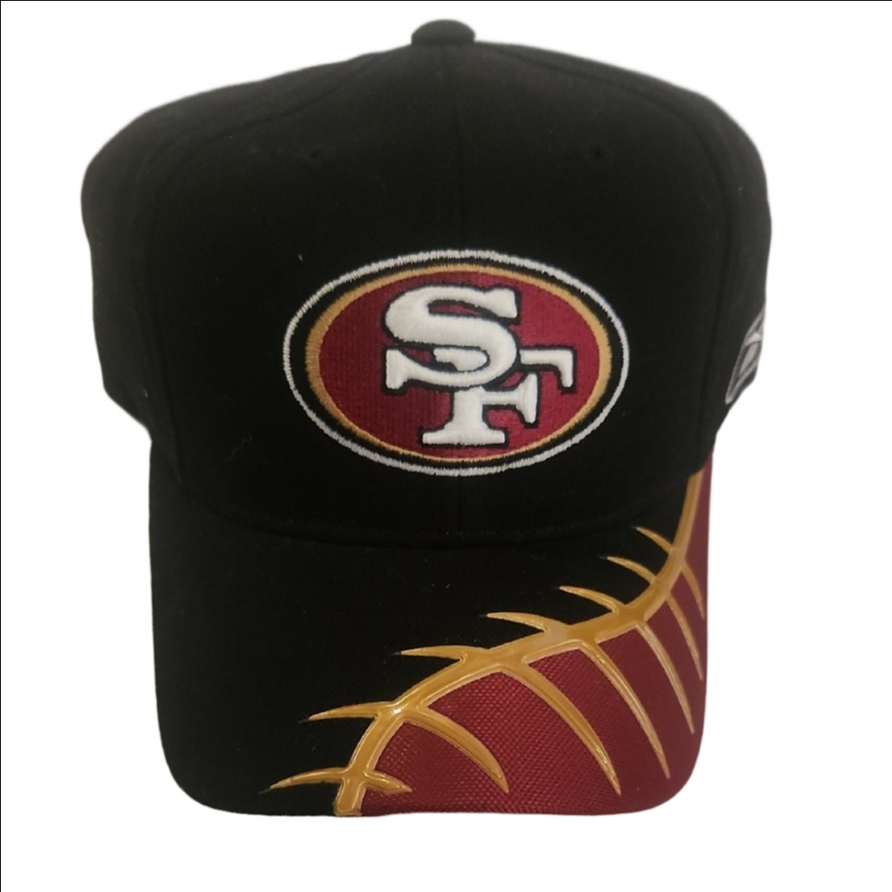 Reebok Vintage 90s Black & Red SF 49ers Logo Cap